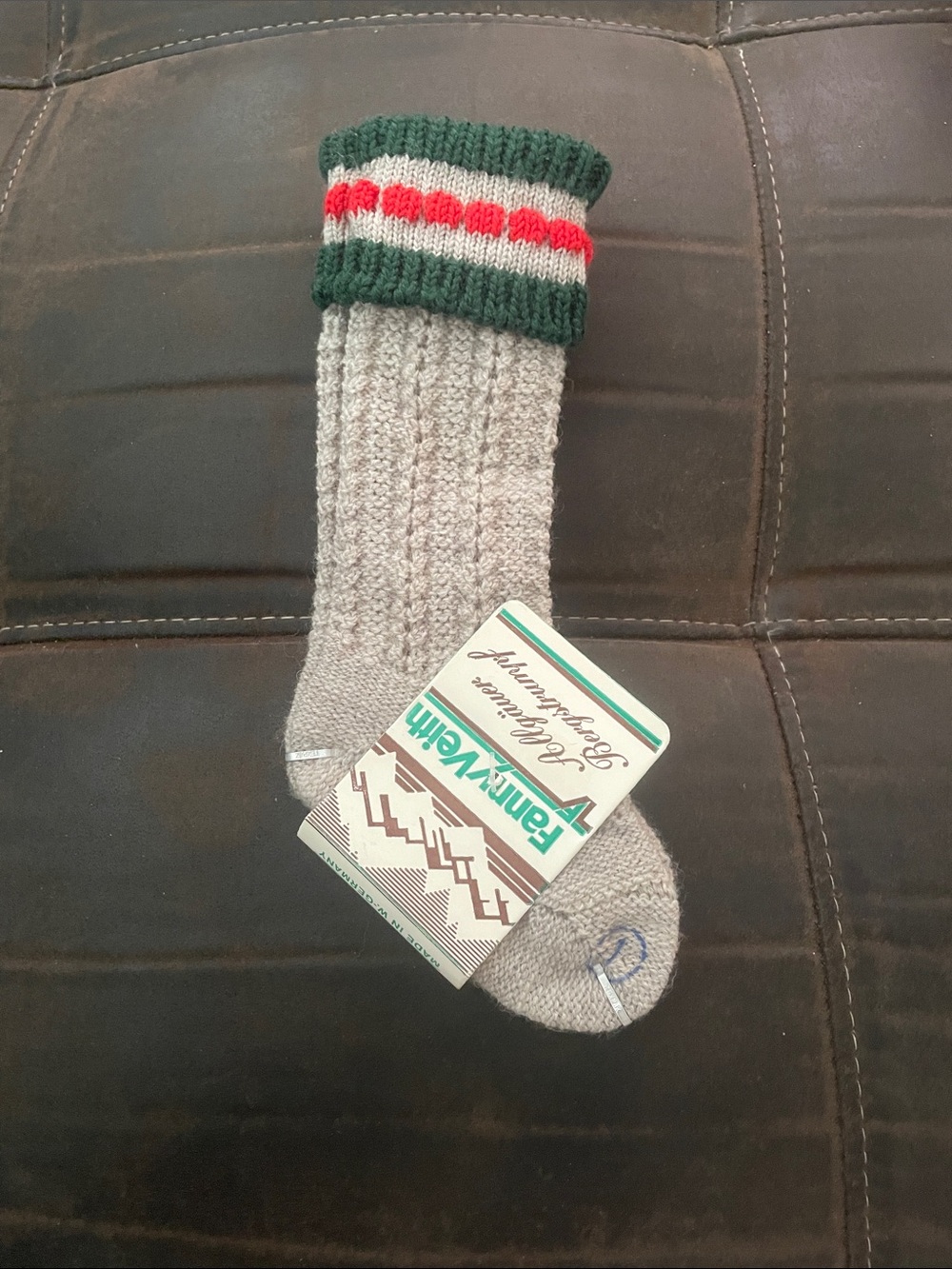 Vintage Child’s Traditional Bavarian Gray knit Bergstrumpf socks